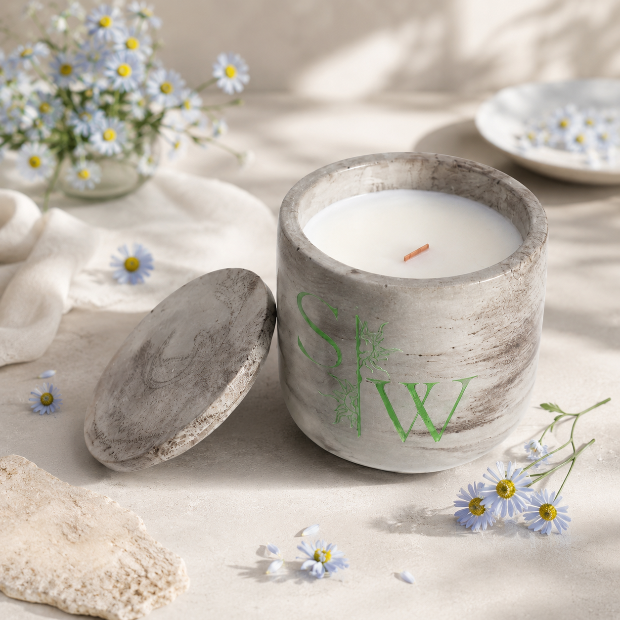 Blue Chamomile Candle