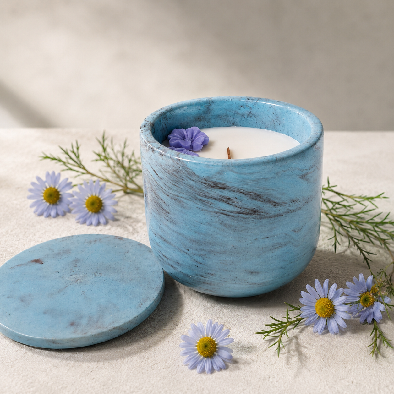 Blue Chamomile Candle
