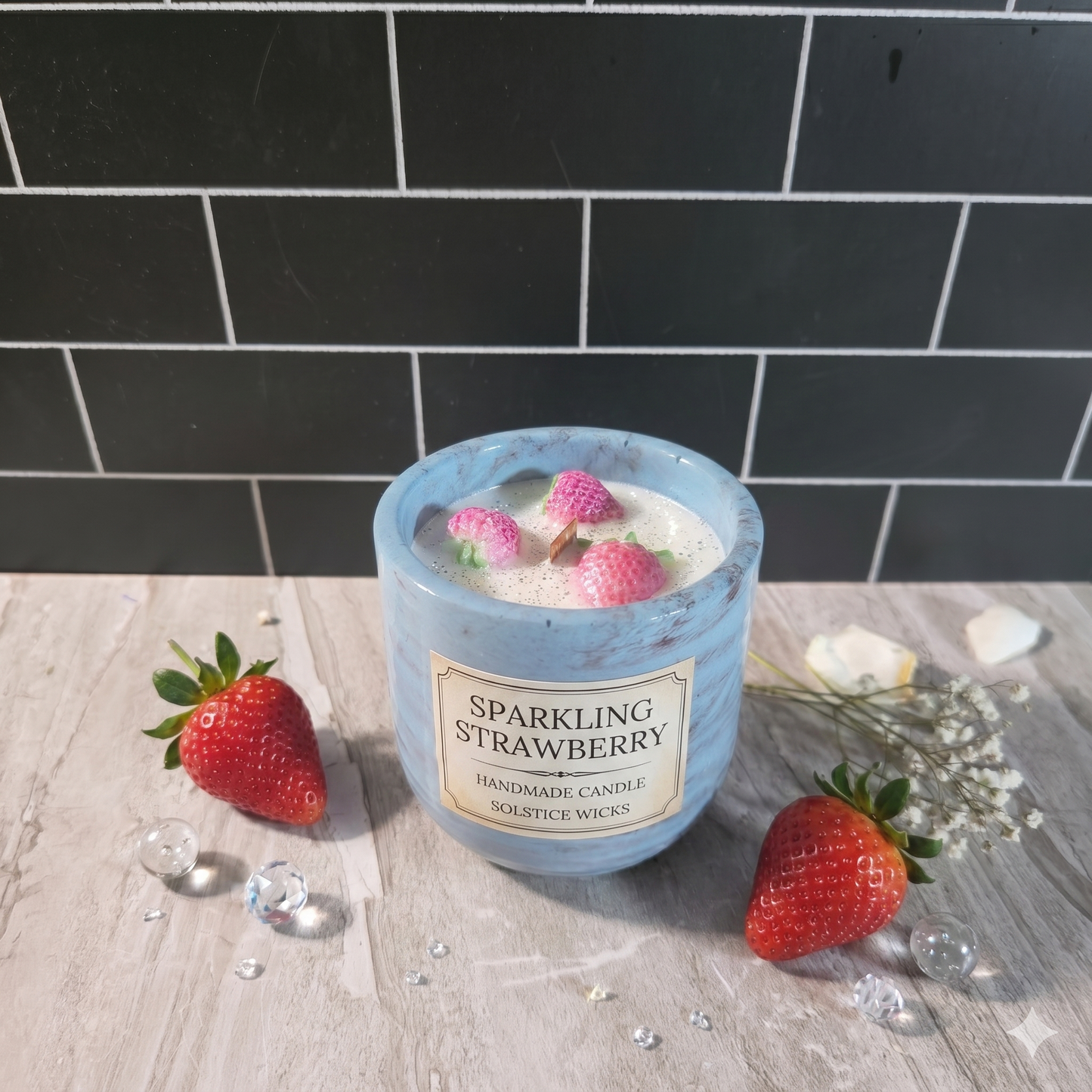 Sparkling Strawberry Candle
